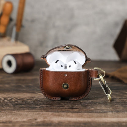 Cowhide earphone cover-airpods4
