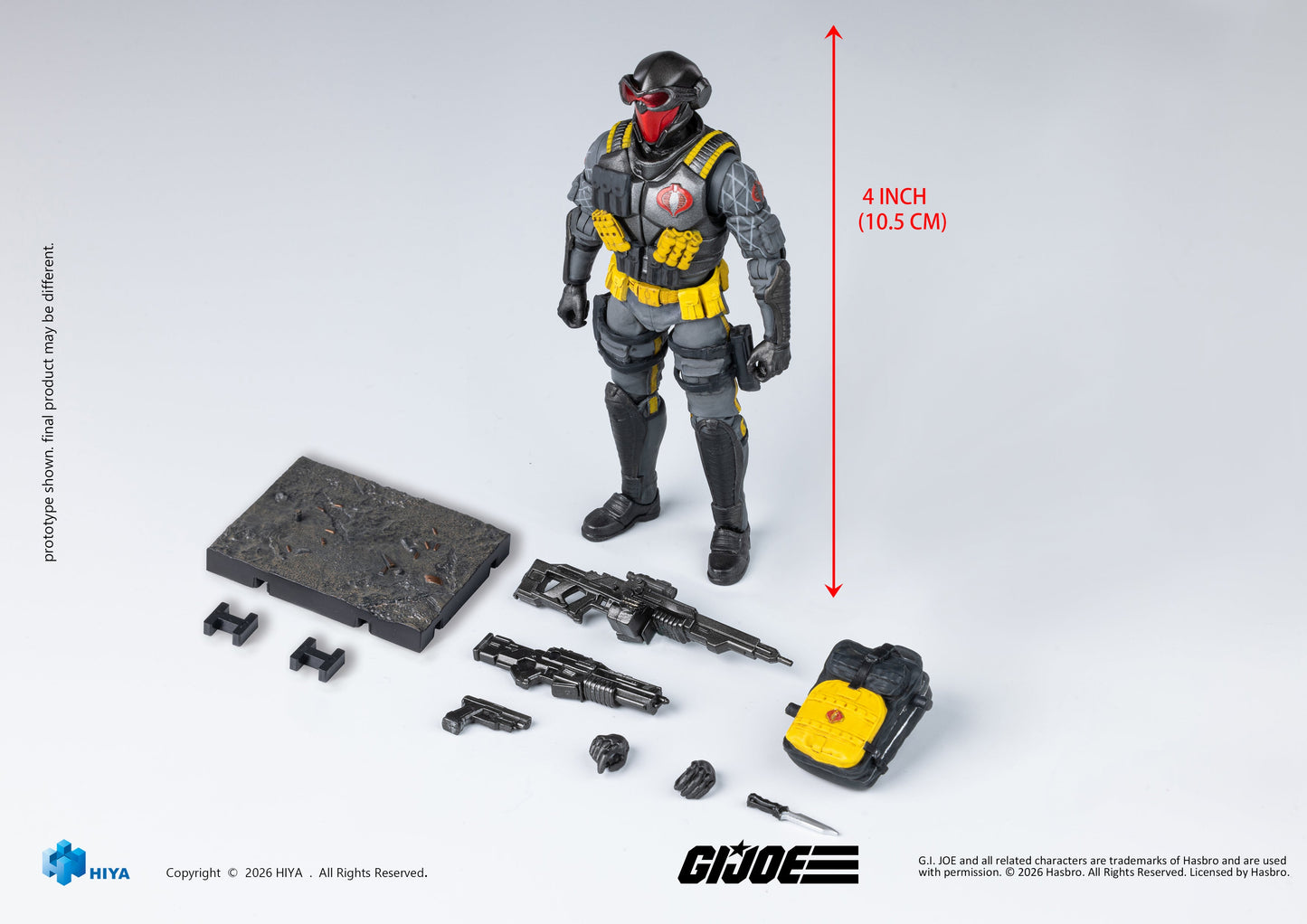 (30/6 CUTOFF) Exquisite Mini Series 1/18 Scale 4 Inch G.I.Joe Cobra Viper Python Patrol Version Action Figure By HIYA Toys