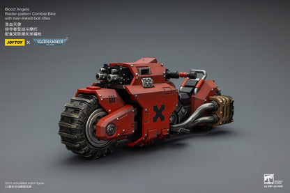 (15 MAR CUTOFF) Raider-pattern Combat Bike with twin-linked bolt rifles-Warhammer 40k 1/18 Action Figure By JOYTOY