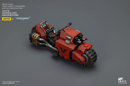 (15 MAR CUTOFF) Raider-pattern Combat Bike with twin-linked bolt rifles-Warhammer 40k 1/18 Action Figure By JOYTOY