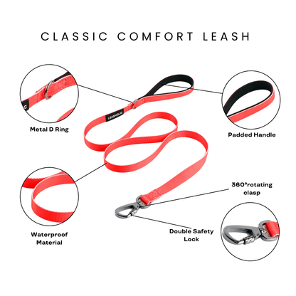 Classic Comfort Leash - Navy Blue